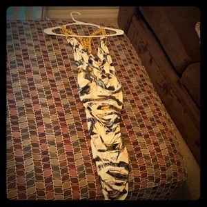 Sexy gold chain curvaceous dress